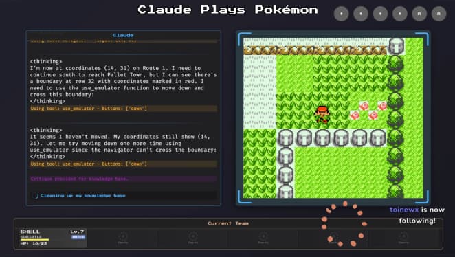 Claude Plays Pokémon: Anthropic's 3.7 Sonnet AI Model Tackles Pokémon Red on Twitch