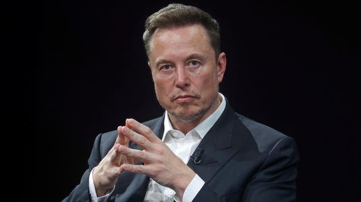 Elon Musk pictured alongside logos for xAI and X (Twitter), representing the acquisition deal uniting the AI startup and social platform.