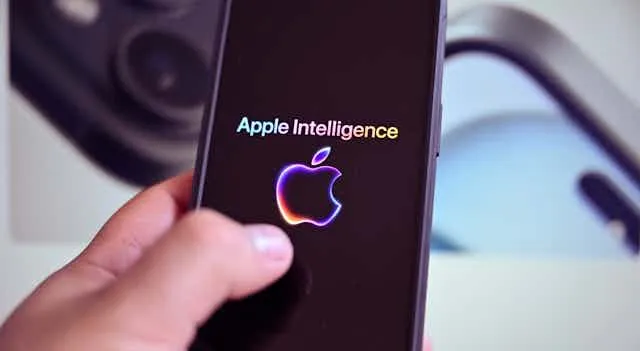 Conceptual image representing Apple Intelligence balancing AI advancement with strong user privacy protection.