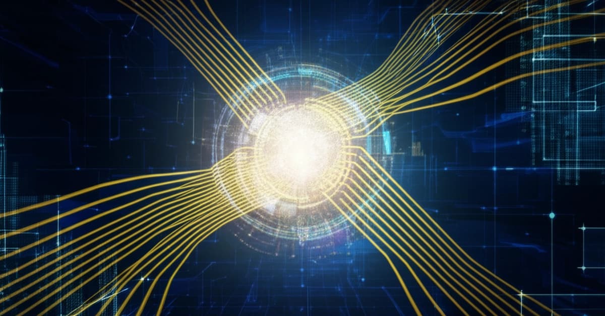 Conceptual art of Microsoft Edge's Copilot Mode acting as an agentic AI, automating web tasks based on a user command.