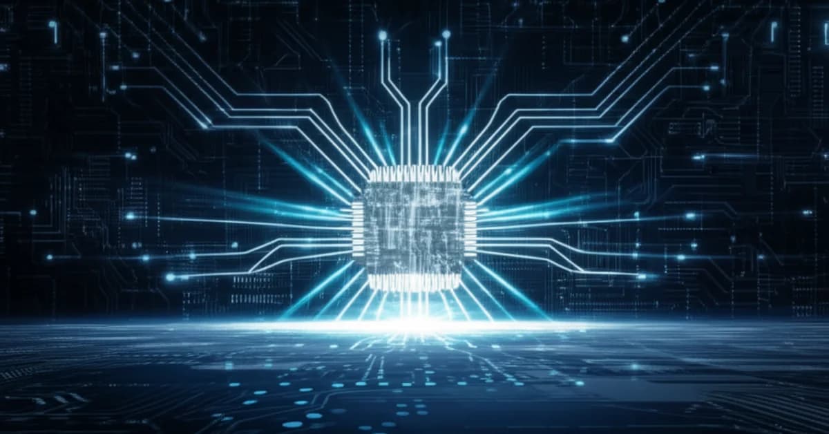 A graduation cap with a glowing circuit board pattern, representing the Microsoft and OpenAI AI academy for schools.