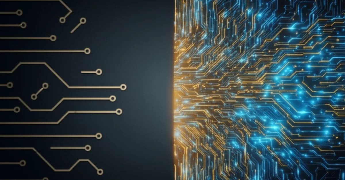 Conceptual art showing raw code evolving into the GitHub Copilot interface, symbolizing OpenAI's productization of Codex.
