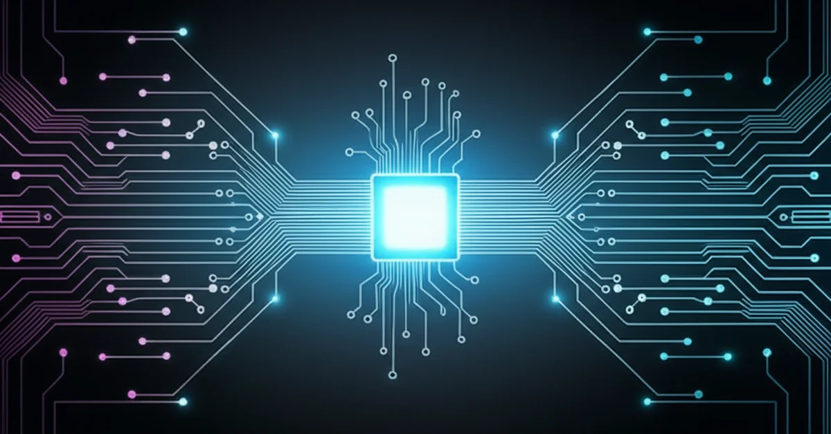 Abstract visualization of the Qwen3 Mixture-of-Experts (MoE) architecture showing multiple expert networks for reasoning.