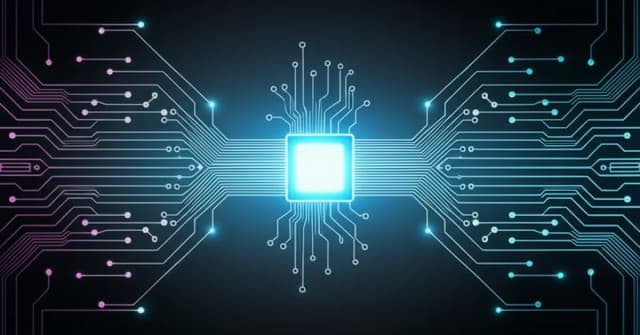 Abstract visualization of the Qwen3 Mixture-of-Experts (MoE) architecture showing multiple expert networks for reasoning.