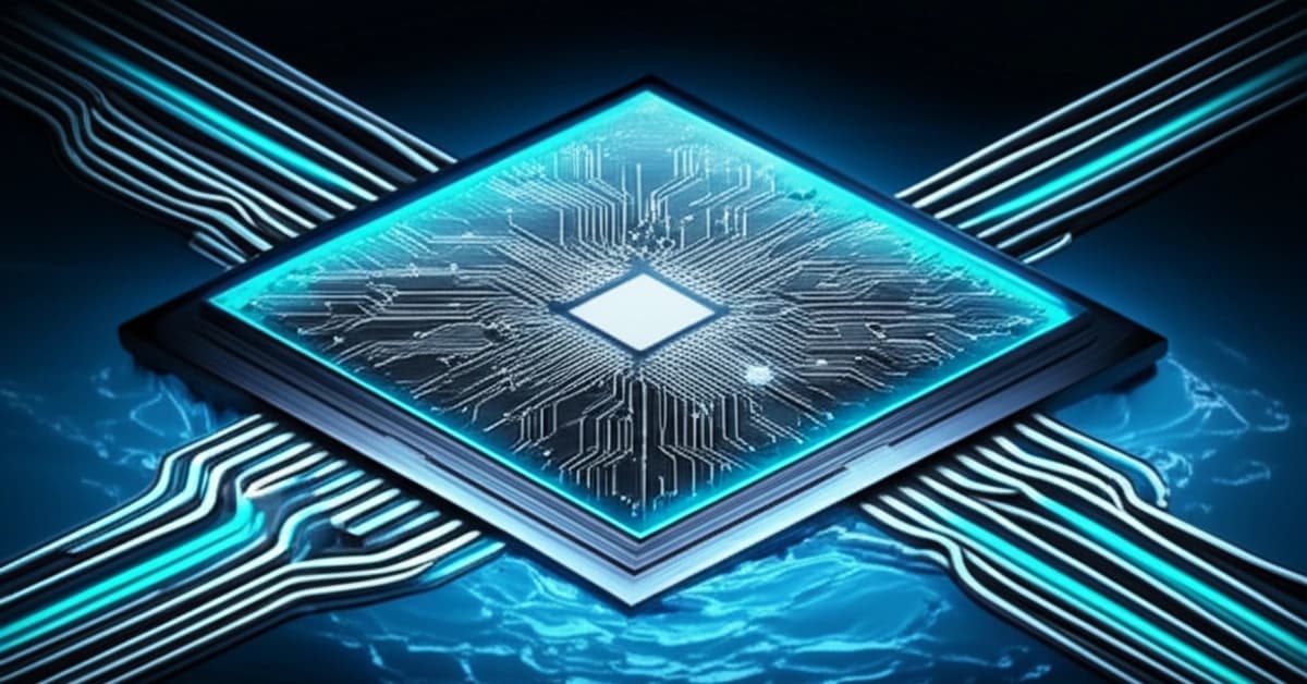 A cylindrical underwater data center on the seabed, using direct seawater cooling for energy-efficient AI computing.