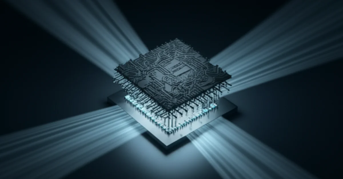 Diagram of the dots.ocr 1.7B VLM processing a multilingual document into structured JSON data, showing its compact architecture.