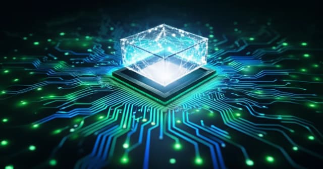 Conceptual illustration of the Kraken AI platform as the OS for the global energy grid, representing its spin-off and IPO.