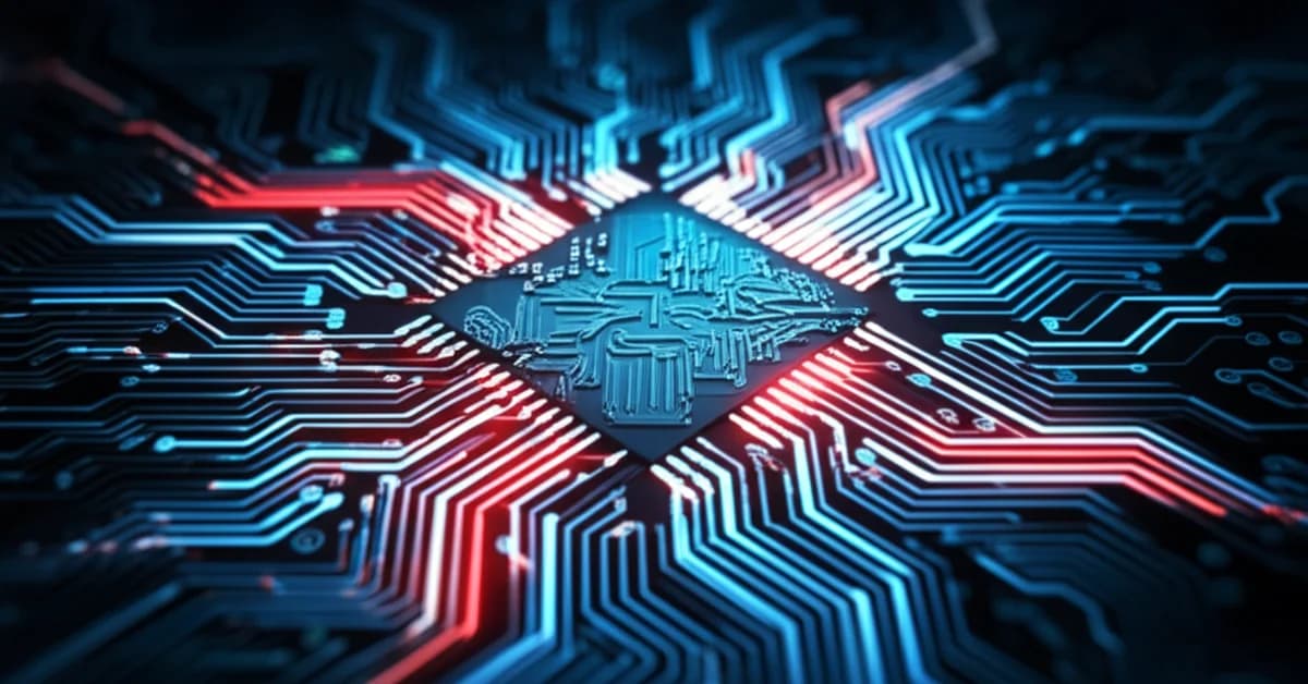 Abstract visualization of a complex reasoning path breaking down, representing LLM failure on the ARC AGI 3 multi-step benchmark.
