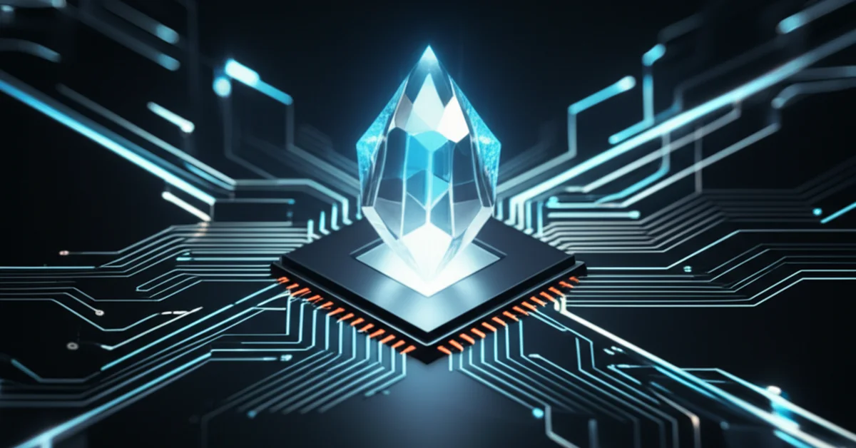 Conceptual art of a Notion AI agent autonomously executing a multi-step workflow, integrating data from various sources.