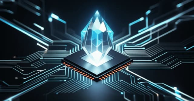 Conceptual art of a Notion AI agent autonomously executing a multi-step workflow, integrating data from various sources.