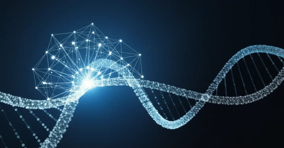 Genomic sequencing data transformed into an image representation for analysis by Google's DeepSomatic AI cancer detection model.