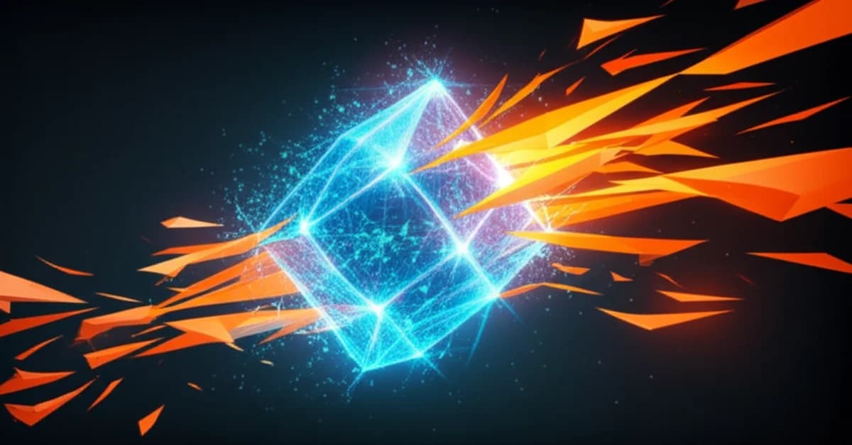 A fractured OpenAI logo symbolizing the internal crisis and debate over the company's mission alignment and growing power.