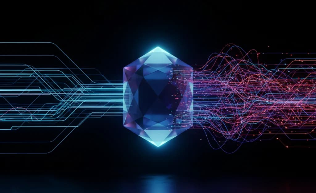 Conceptual graphic of Anthropic's Claude 3 AI model family: Opus, Sonnet, and Haiku, which outperform GPT-4 in benchmarks.