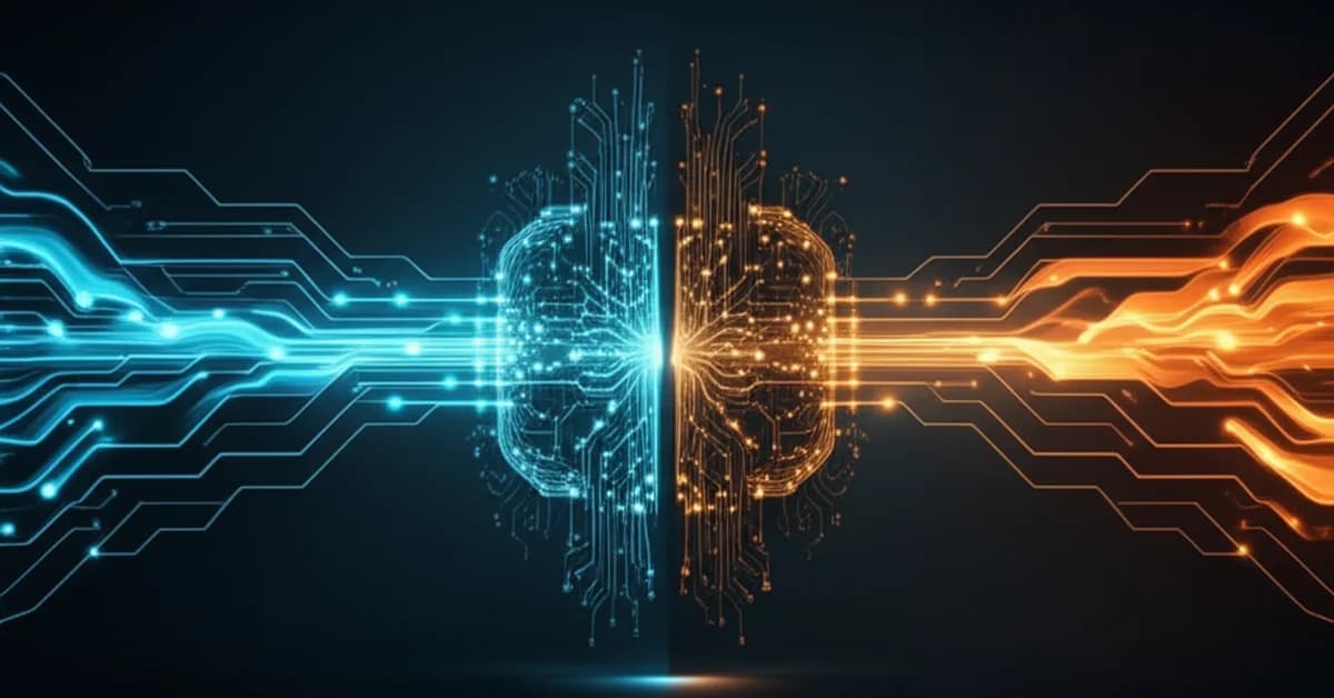 California capitol with a digital overlay, illustrating the state's SB 53 AI safety bill and the industry divide it creates.